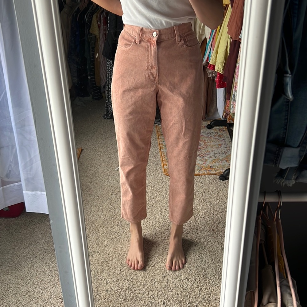 Corduroy jeans—pink